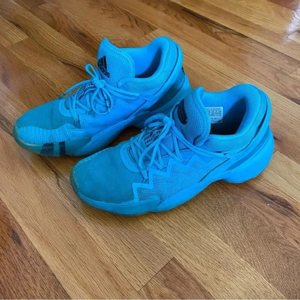 Adidas D.O.N. Issue x Crayola Basketball Shoes – Sky Blue – Big Kids Size 6.5